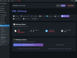 Page screenshot: Search Atlas &rarr; XML Sitemap