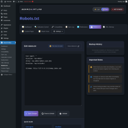 Page screenshot: Search Atlas &rarr; Robots.txt