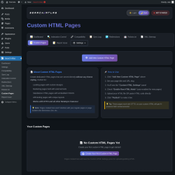 Page screenshot: Search Atlas &rarr; Custom Pages