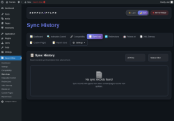 Page screenshot: Search Atlas &rarr; Sync Log