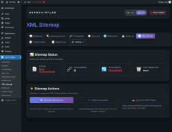 Page screenshot: Search Atlas &rarr; XML Sitemap