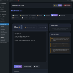 Page screenshot: Search Atlas &rarr; Robots.txt