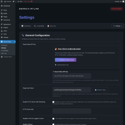 Page screenshot: Search Atlas → Settings