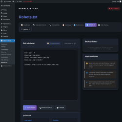 Page screenshot: Search Atlas → Robots.txt