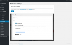 Page screenshot: Settings &rarr; Metricool