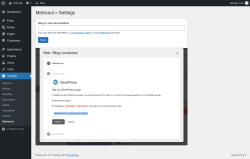 Page screenshot: Settings &rarr; Metricool
