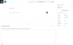 Page screenshot: Add Page ‹ Test site — WordPress
