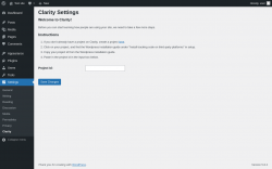 Page screenshot: Settings &rarr; Clarity