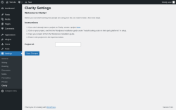 Page screenshot: Settings &rarr; Clarity