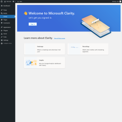 Page screenshot: Clarity