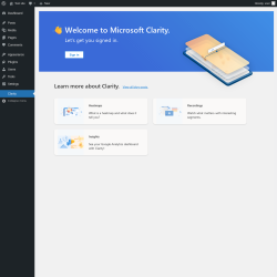 Page screenshot: Clarity