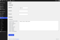 Page screenshot: Settings &rarr; mig33