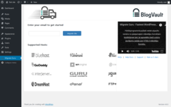 Page screenshot: Migrate Guru &lsaquo; Test site &mdash; WordPress
