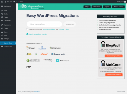 Page screenshot: Migrate Guru