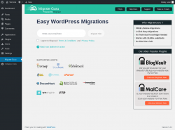 Page screenshot: Migrate Guru