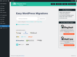 Page screenshot: Migrate Guru