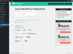 Page screenshot: Migrate Guru