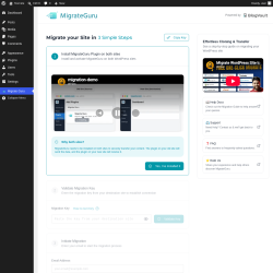 Page screenshot: Migrate Guru