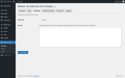 Page screenshot: External Links &rarr; 
			SEO hide        