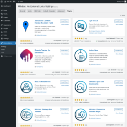 Page screenshot: External Links &rarr; 
			Plugins		