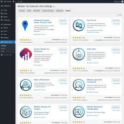 Page screenshot: External Links &rarr; 
			Plugins		