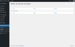 Page screenshot: External Links &rarr; Masks