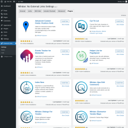 Page screenshot: External Links &rarr; 
			Plugins		