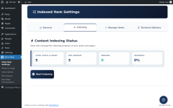 Page screenshot: Mind Web &rarr; 
					
					Indexing				