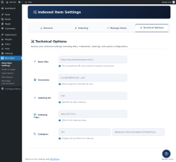Page screenshot: Mind Web &rarr; 
					
					Technical Options				