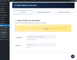 Page screenshot: Mind Web &rarr; Subscriptions
