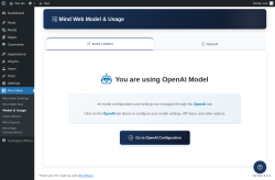 Page screenshot: Mind Web &rarr; Model & Usage