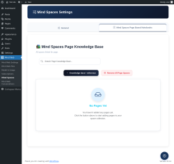 Page screenshot: Mind Web &rarr; Mind Spaces &rarr; 
					
					Mind Spaces Page Based Notebooks				