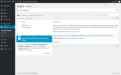 Page screenshot: Plugins &lsaquo; Test site &mdash; WordPress