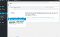 Page screenshot: Plugins &lsaquo; Test site &mdash; WordPress