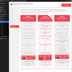 Page screenshot: Settings &rarr; Maintenance Mode