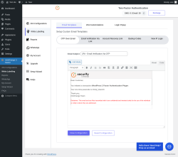 Page screenshot: miniOrange 2-Factor → White Labelling