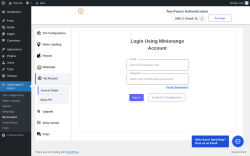 Page screenshot: miniOrange 2-Factor → My Account