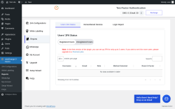 Page screenshot: miniOrange 2-Factor → Reports