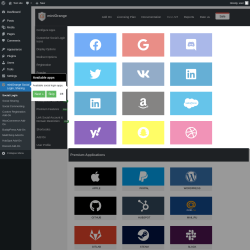 Page screenshot: miniOrange Social Login, Sharing