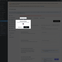 Page screenshot: OTP Verification → Settings