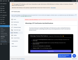 Page screenshot: OTP Verification → WhatsApp