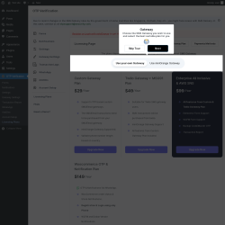 Page screenshot: OTP Verification → Licensing Plans