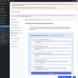 Page screenshot: OTP Verification → WhatsApp
