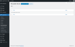 Page screenshot: Appearance → Reusable Blocks
