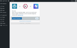 Page screenshot: ‹ Test site — WordPress