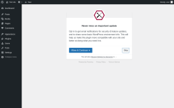 Page screenshot: ‹ Test site — WordPress