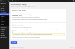 Page screenshot: Voucher Manager &rarr; Settings