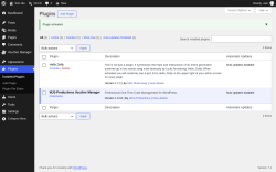 Page screenshot: Plugins &lsaquo; Test site &mdash; WordPress