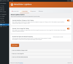 Page screenshot: Lightbox &rarr; 
                     Manual Mode                