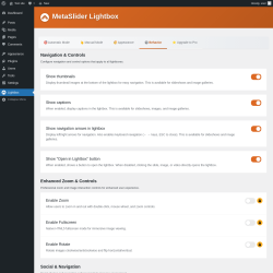 Page screenshot: Lightbox &rarr; 
                    ⚙️ Behavior                